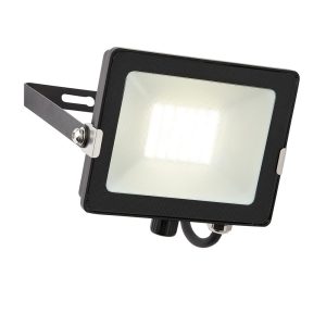 Salde 30w cool white LED outdoor security floodlight in matt black main image