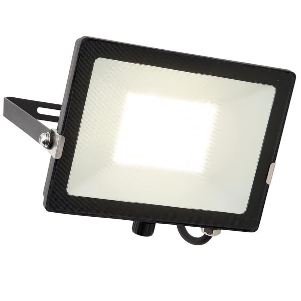 Salde 50w cool white LED outdoor security floodlight in matt black main image