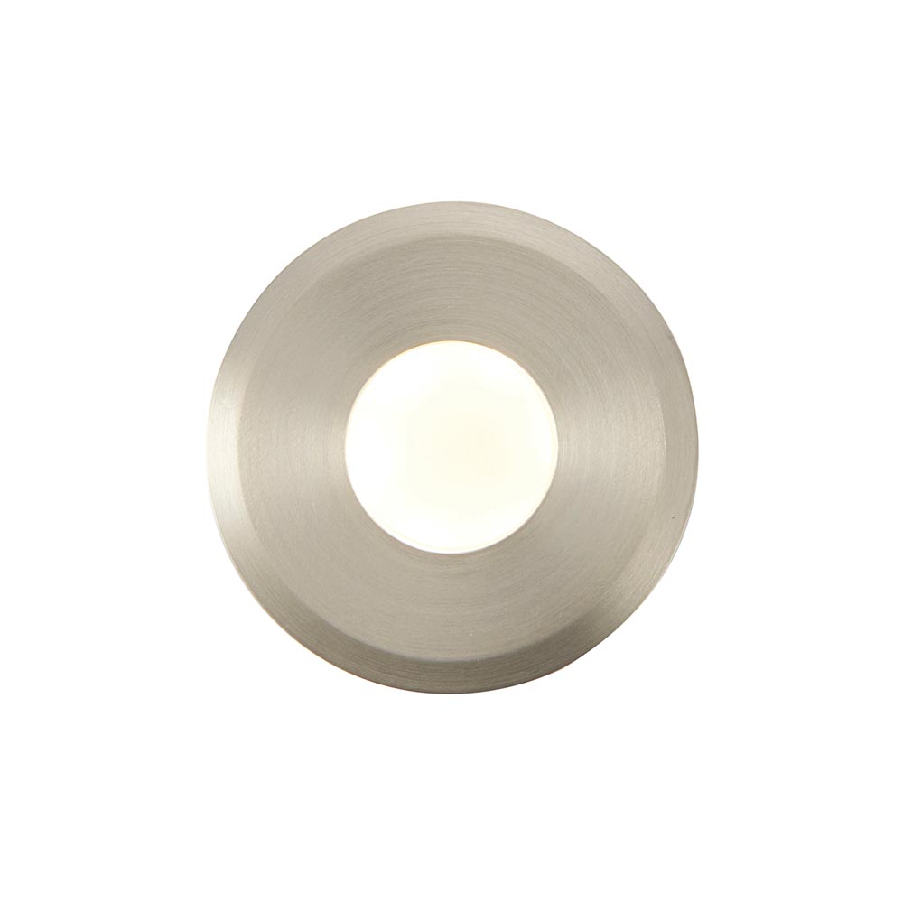 Hades 40mm Cool White LED Walkover Light Satin Nickel IP67