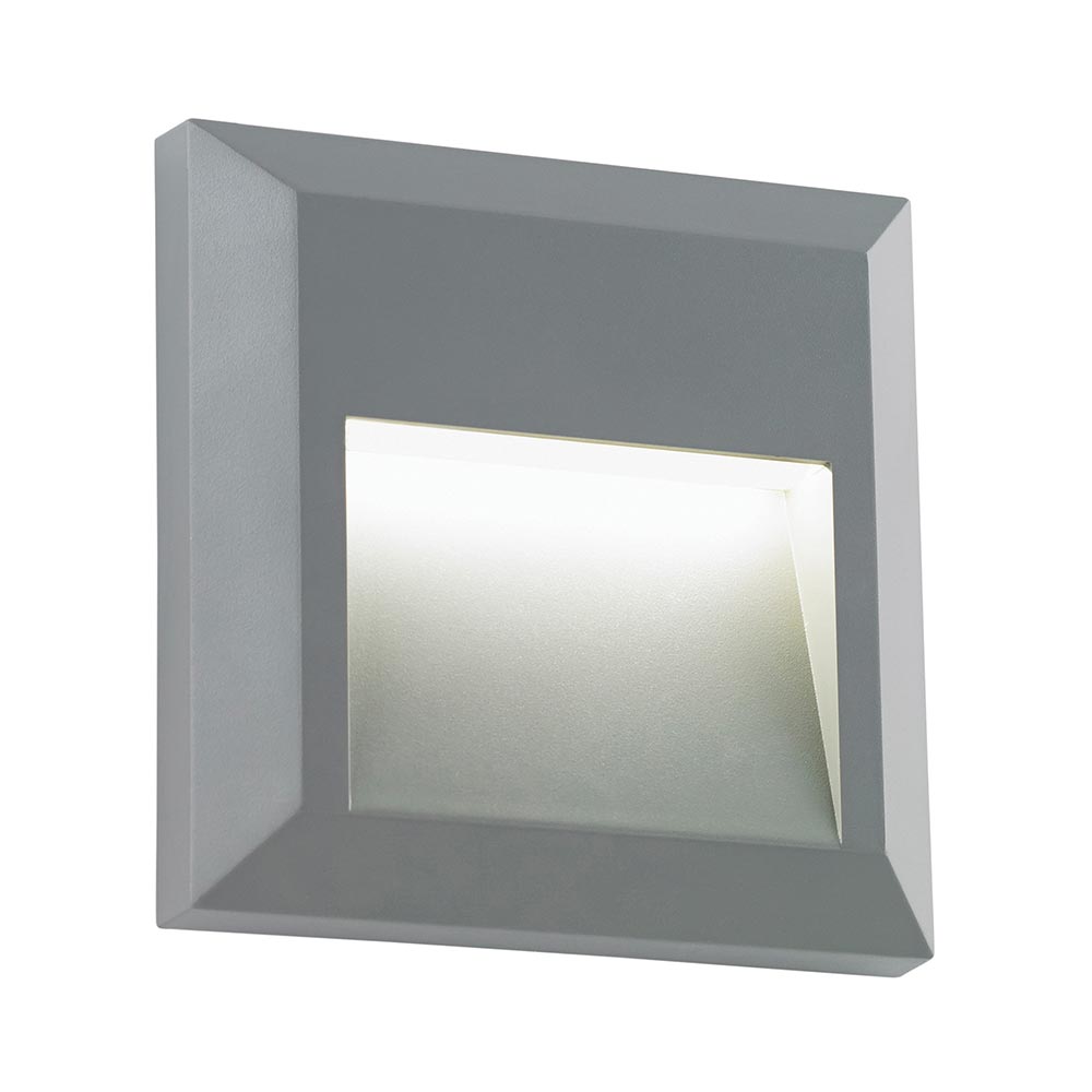 Severus LED Square Rust Proof Surface Mounted Path Light Grey IP65