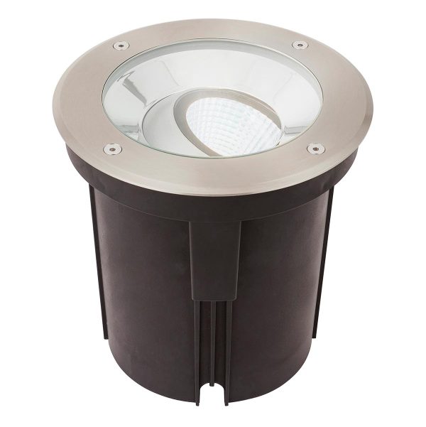 Hoxton 16.5w Cool White LED Tilt Driveover Light Stainless Steel IP67