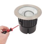 Hoxton 16.5w Warm White LED Tilt Driveover Light Stainless Steel IP67