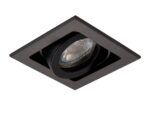 Xeno Adjustable GU10 Recessed Boxed Down Light Matt Black