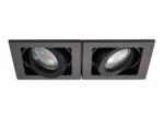 Xeno Adjustable 2 Light GU10 Recessed Boxed Down Light Matt Black