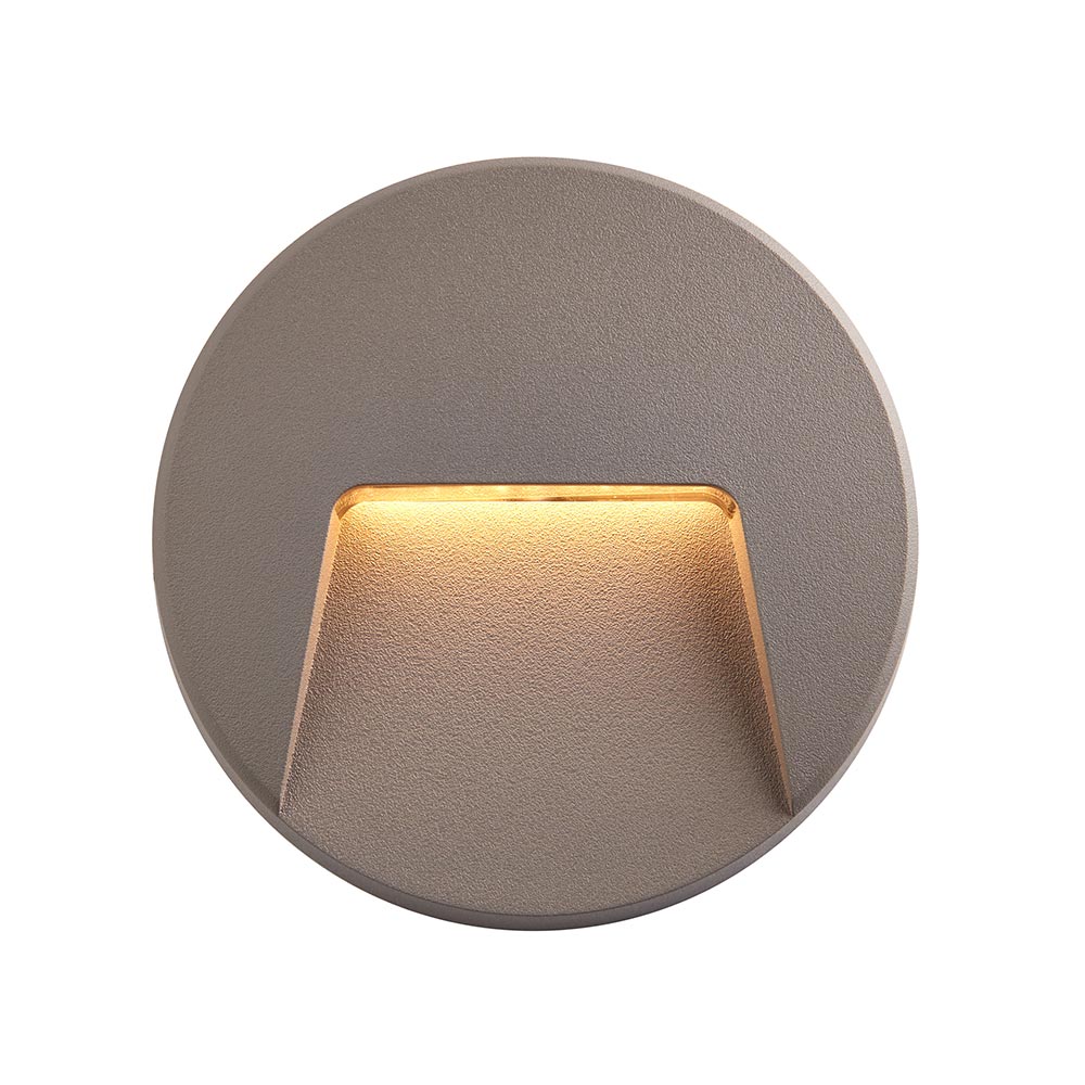 Severus CCT LED Round Rust Proof Surface Mount Path Light Grey IP65