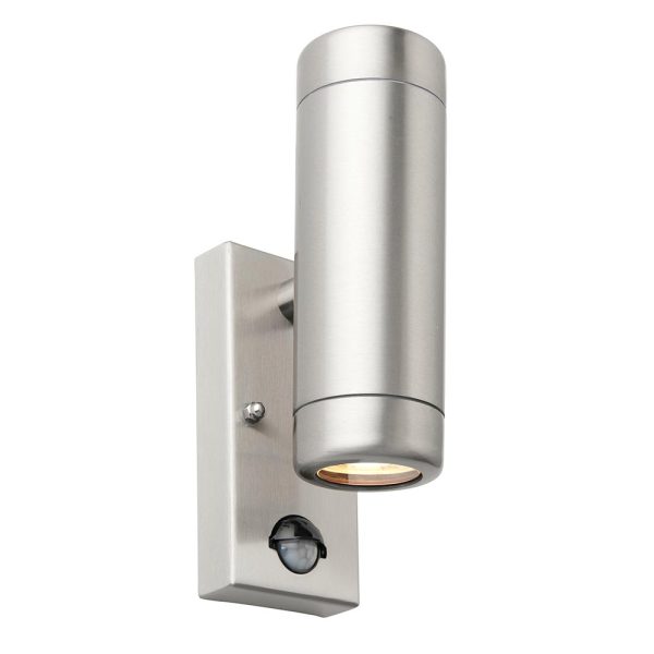 Odyssey stainless steel outdoor PIR wall up and down light main image