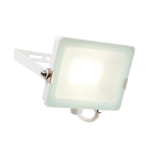 Salde 30w cool white LED outdoor security floodlight in matt white main image