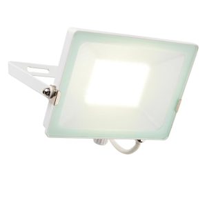 Salde 50w cool white LED outdoor security floodlight in matt white main image