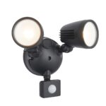 Salde CCT LED Twin Outdoor Security Spot Light Black 1600 Lm IP54