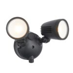 Salde CCT LED Twin Outdoor Security Spot Light Black 1600 Lm IP54