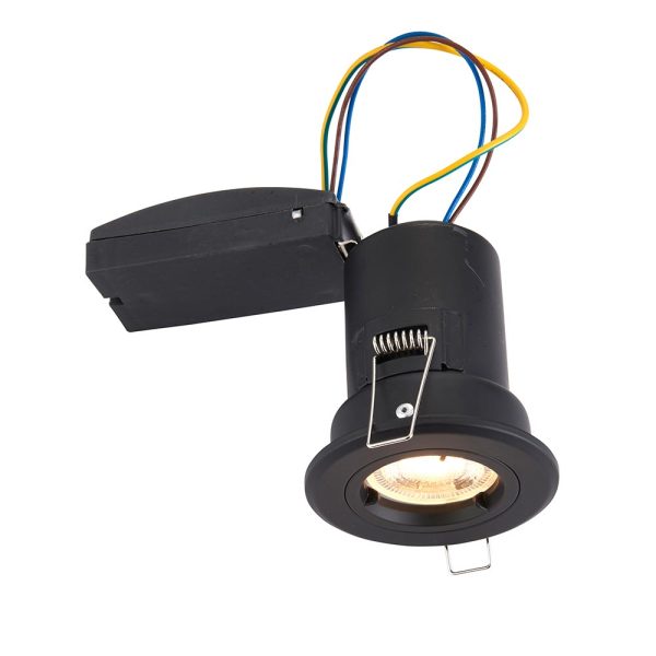 ShieldPLUS fixed matt black fire rated down light main image