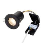 ShieldPLUS Fixed Baffle Matt Black Fire Rated Down Light