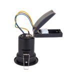 ShieldPLUS Fixed Baffle Matt Black Fire Rated Down Light