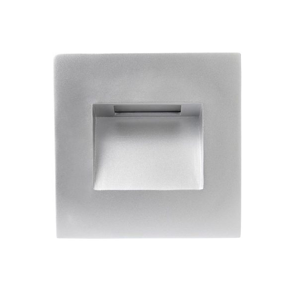Albus Recessed Path Light Optional Face Plate Accessory Metallic Silver