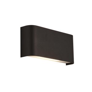 Match Box modern LED wall up and down wall washer light in matt black