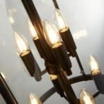Grande Medium Victorian Style 8 Light Hanging Lantern Matt Black Finish