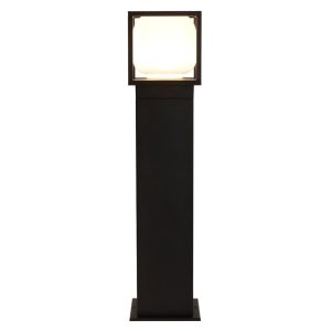 Athens cast aluminium LED outdoor post light in matt black main image