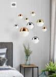 Planets Modern 9 Light LED Ceiling Pendant Multi Finish 150cm Drop