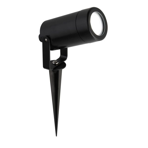 5010BK Outdoor garden ground spike spot light in matt black