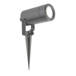 5010GY Outdoor garden ground spike spot light in matt grey