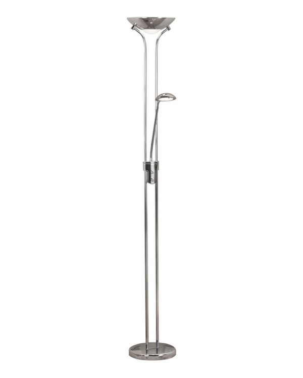 Mother & Child LED Floor Lamp Dual Dimmers Polished Chrome
