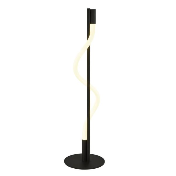 Serpent Dimming LED Modern Table Lamp Matt Black Opal White Tube