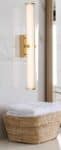 Clamp Large 1 Lamp 23w LED Bathroom Wall Tube Light Satin Gold IP44
