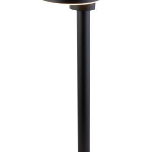 Searchlight modern warm white LED 73cm outdoor bollard in sanded black