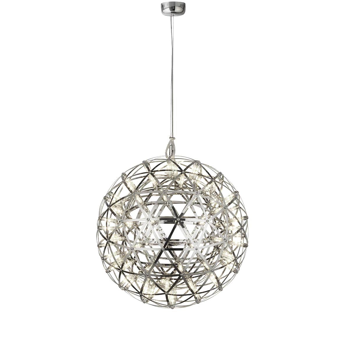 Galaxy Dimmable LED 40cm Modern Sphere Ceiling Pendant Chrome