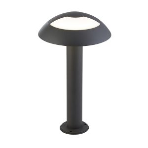 7264-450 Mushroom dark grey 1 light cool white LED outdoor post lantern