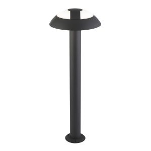 7264-730 Mushroom dark grey 1 light cool white LED outdoor bollard lantern