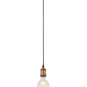 Searchlight E27 ceiling pendant cable set antique copper