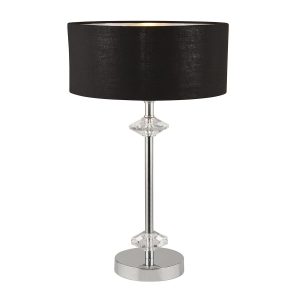 Searchlight New Orleans 1 light polished chrome table lamp