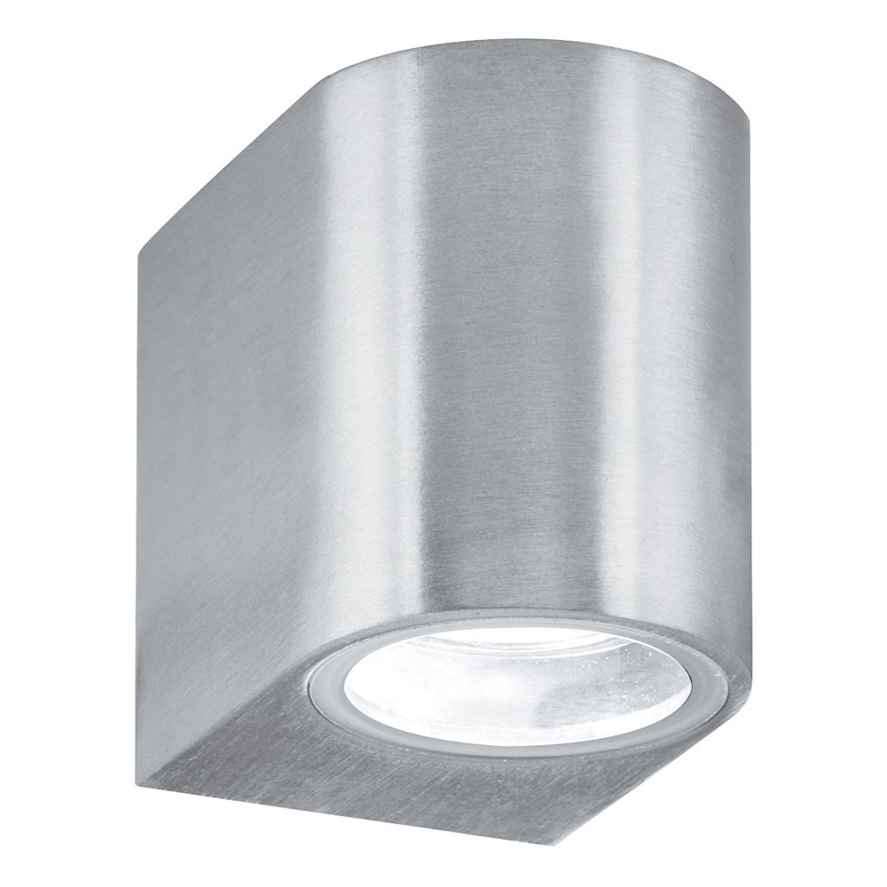 Eiffel Modern 1 Lamp Outdoor Wall Down Light Satin Silver IP44