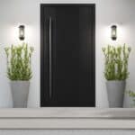 Bakerloo 1 Light Outdoor Wall Lantern With PIR Sensor Matt Black IP44