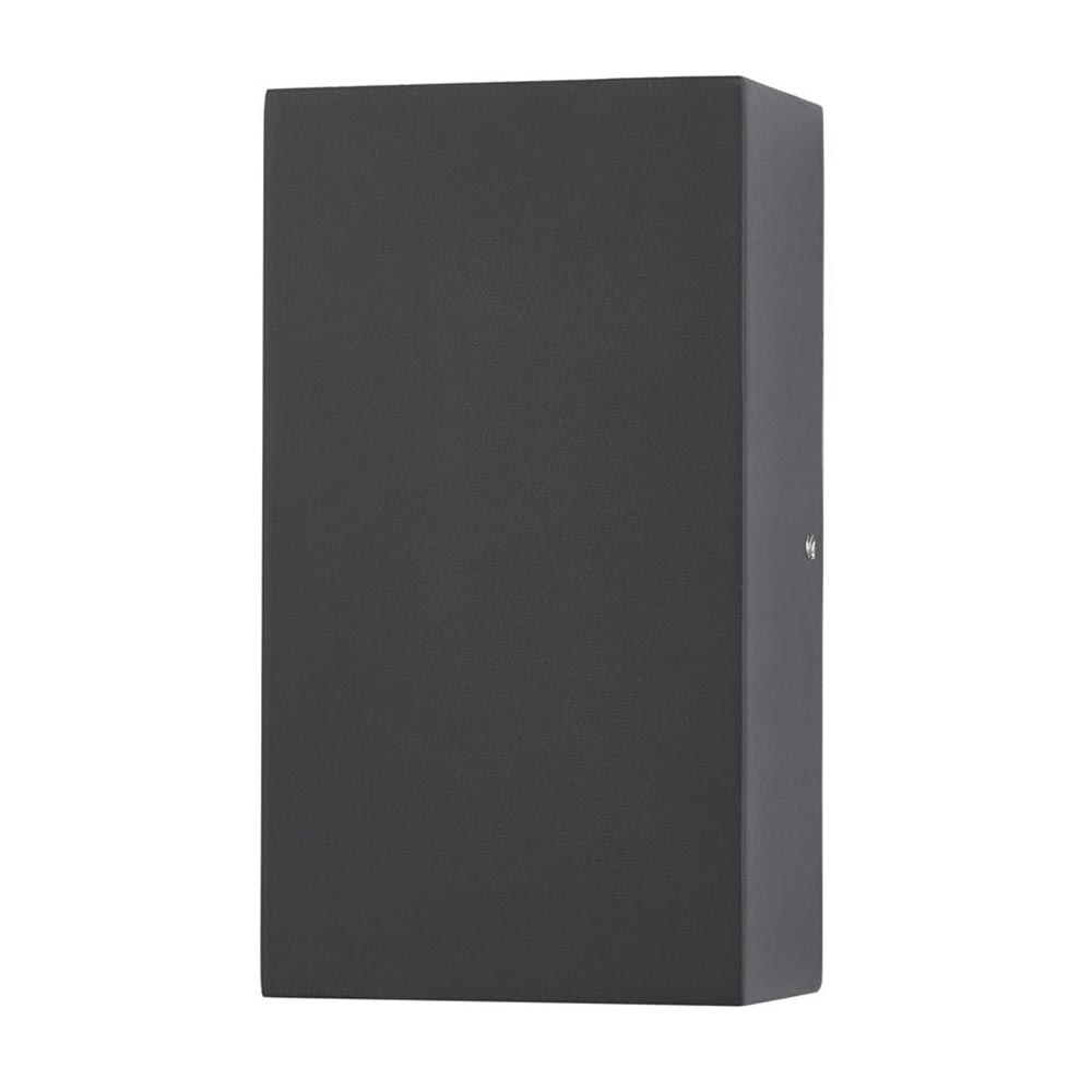 Stirling Outdoor LED Rectangular Up & Down Wall Light Dark Grey IP44