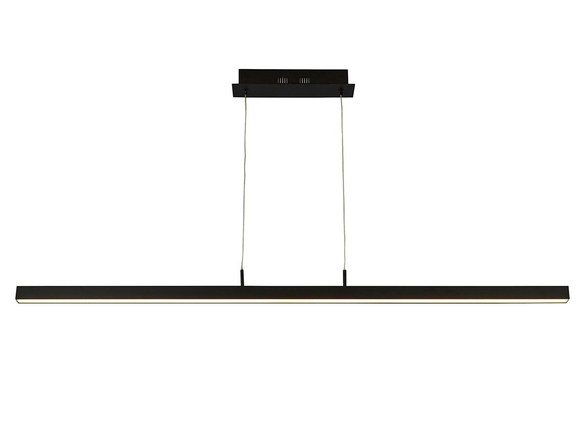 Ultra Slim CCT Adjustable 16w LED Pendant Ceiling Light Matt Black