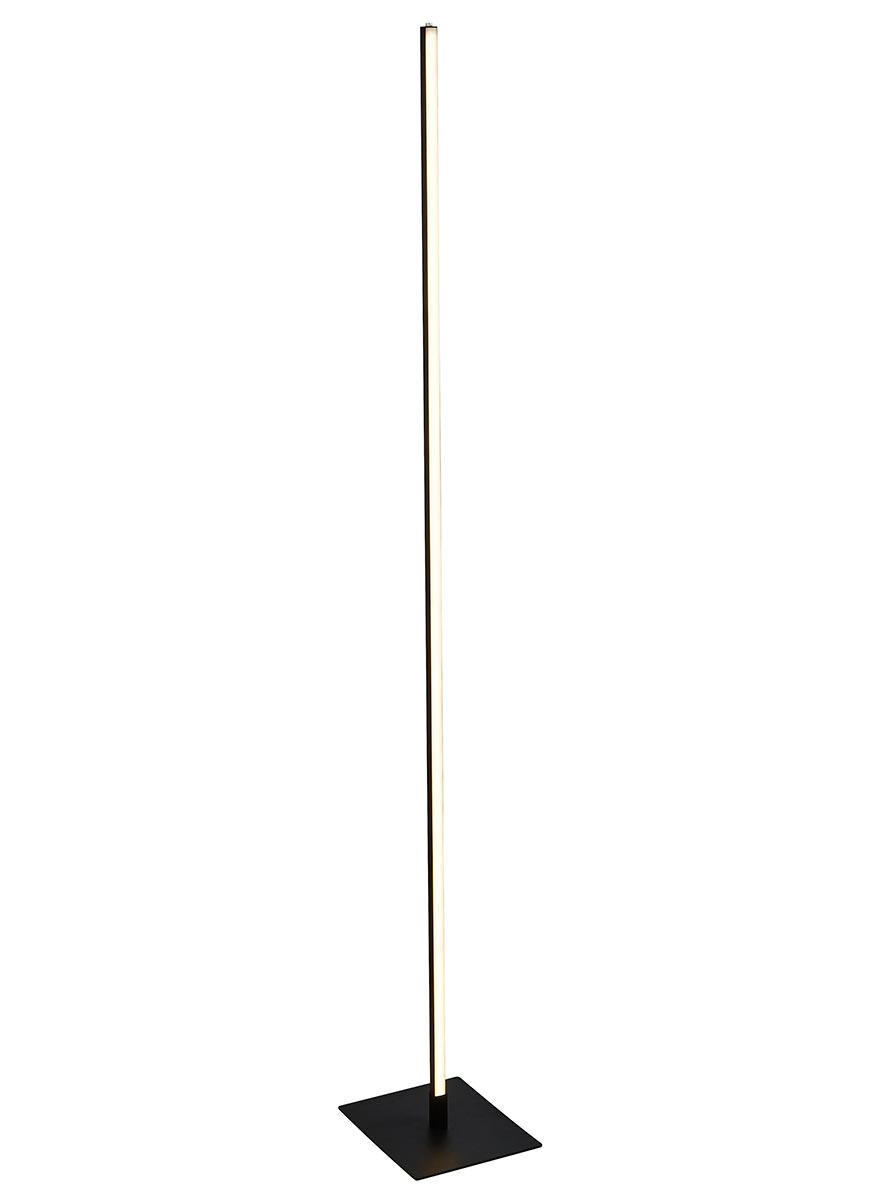 Tribeca Ultra Slim CCT Adjustable 8w LED Column Floor Lamp Matt Black