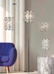 Bijou 1 Lamp Sparkling Crystal Pendant Ceiling Light Polished Chrome