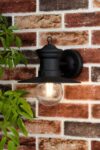 Dar Sedgewick Traditional Outdoor Wall Light Black