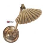 Oyster Adjustable Bedroom Wall Light Solid Brass Handmade