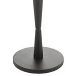 Sierra 1 Light Modern Floor Lamp Base Only Solid Wood Black