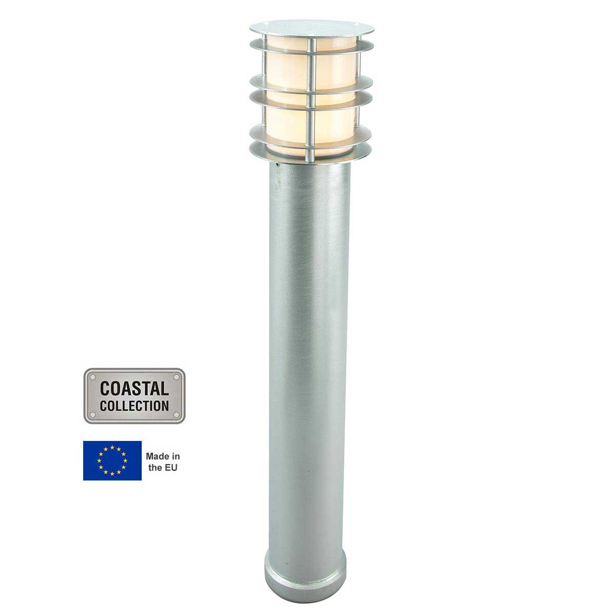 Norlys Stockholm Large Bollard Light Galvanised Steel