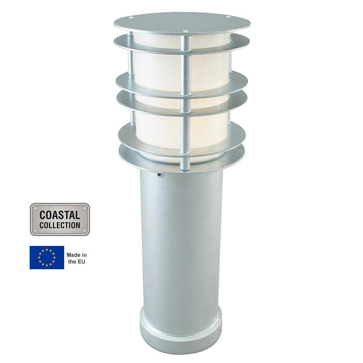 Norlys Stockholm Medium Bollard Light Galvanised Steel