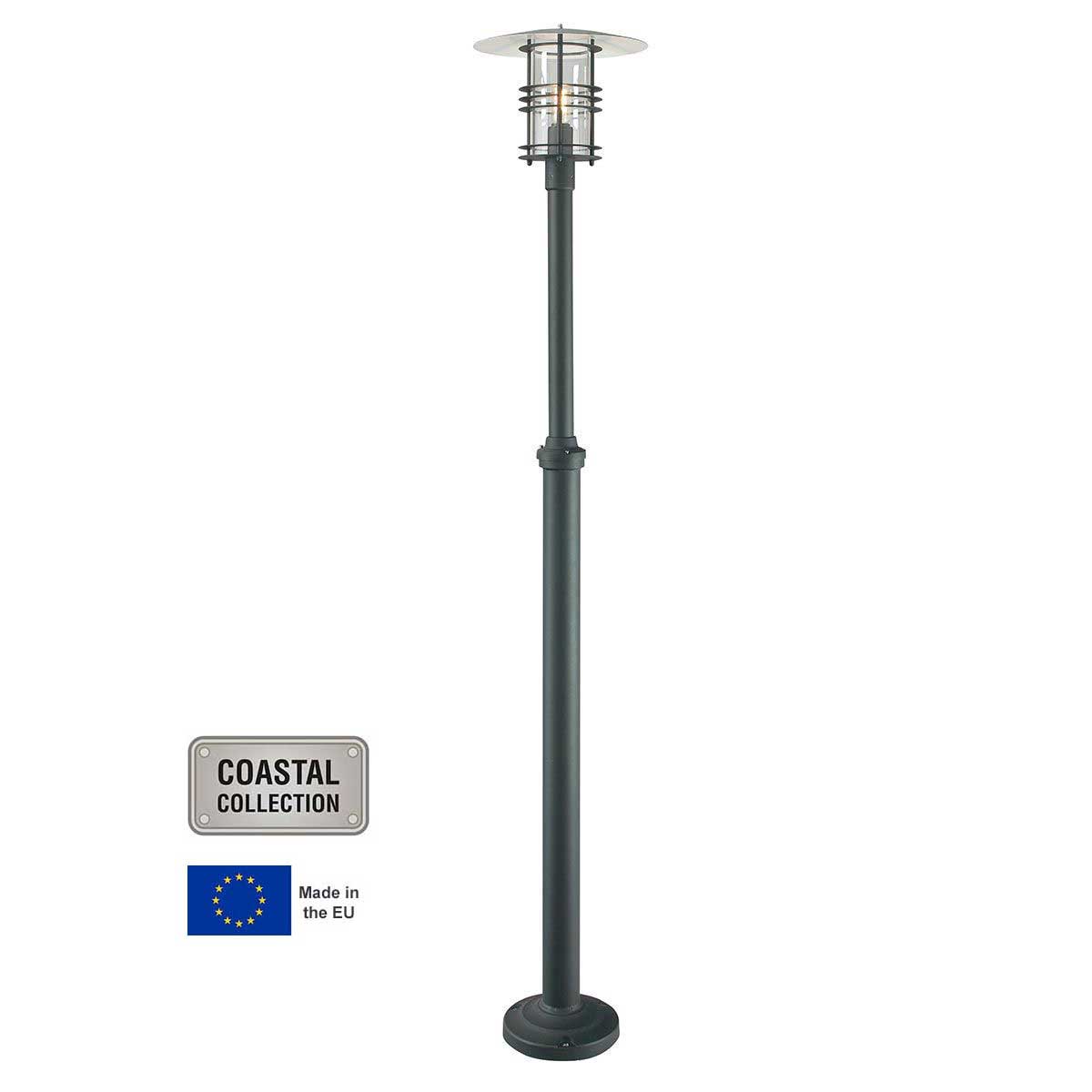 Norlys Stockholm Grande Outdoor Lamp Post Black Art Deco Style
