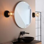 Stage Black Ceramic Bathroom Batten Lamp Holder Ceiling Or Wall Light