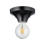 Stage Black Ceramic Bathroom Batten Lamp Holder Ceiling Or Wall Light
