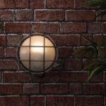 Stern Nautical Porthole Outdoor Bulkhead Light Antique Copper IP64