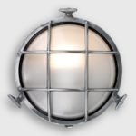 Stern Nautical Porthole Outdoor Bulkhead Light Polished Aluminium IP64