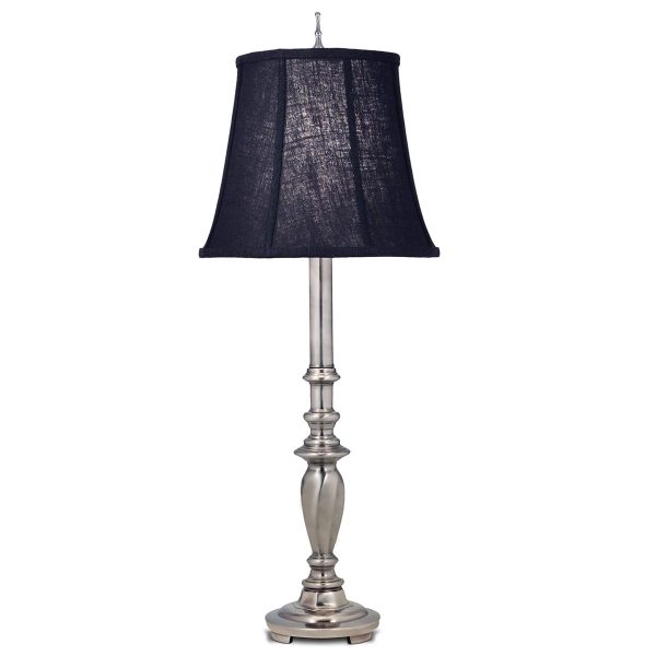 Maine 1 light candlestick table lamp in antique nickel main image
